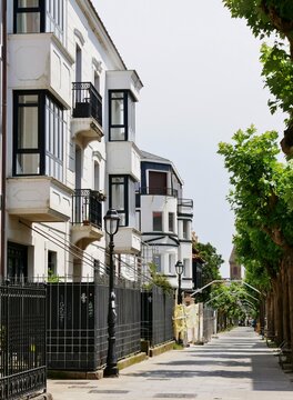 Villenviertel in Getxo nahe Bilbao im Baskenland
