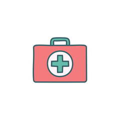 Obraz premium thin line icons for First aid kit, vector illustrations