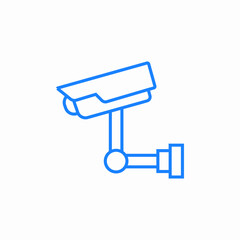 surveillance camera security icon sign vector