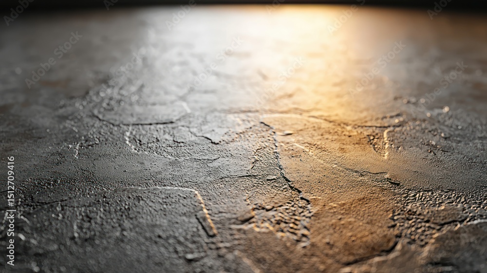 Poster textured surface with a bright light casting across it