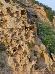 Sandstein-Wand in Getxo