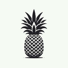 Obraz premium a pineapple vector silhouette,