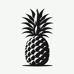 Obraz premium a pineapple vector silhouette,