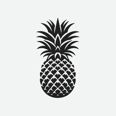 Obraz premium a pineapple vector silhouette,