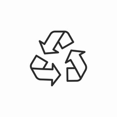 recycling symbol icon sign vector