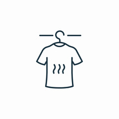 tshirt hanging icon sign vector