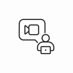 video call icon sign vector
