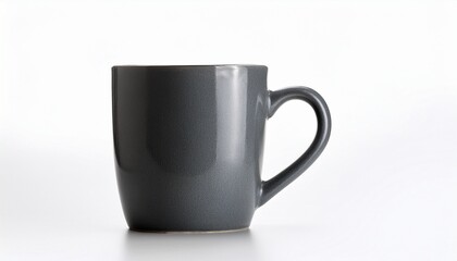 empty mug isolated on white background