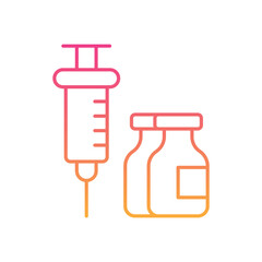 Hormone Theraphy  Icon vector