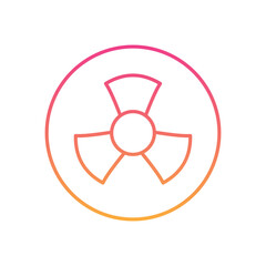 Radiation  Icon vector