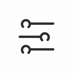 controls settings icon sign vector