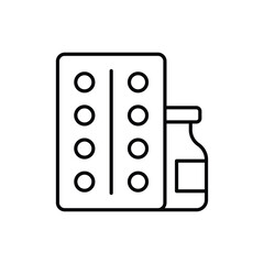 Medication Pills  Icon vector