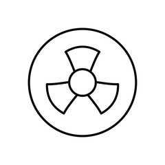 Radiation  Icon vector