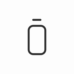 empty battery icon sign vector
