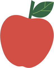 red apple vector illustration