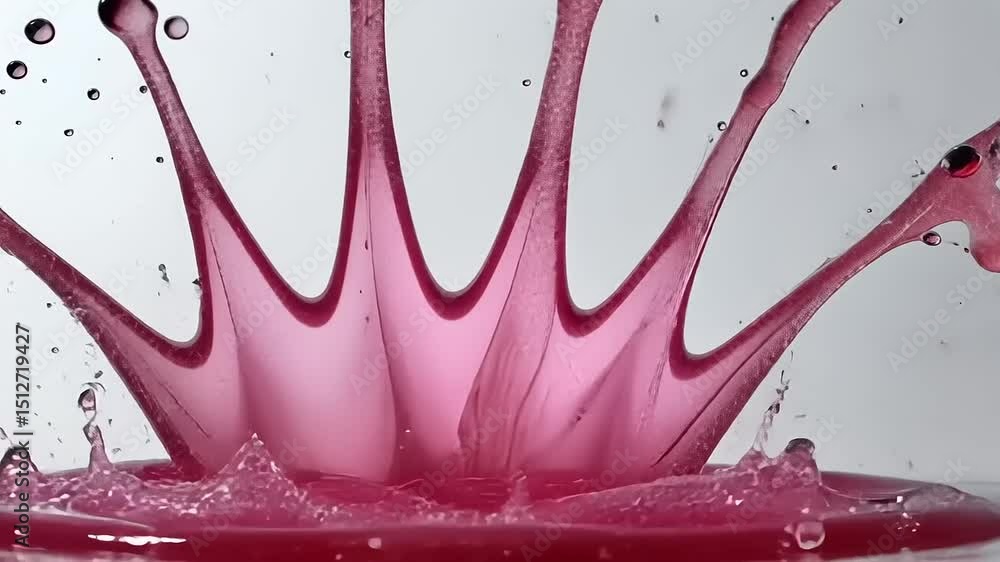Poster dynamic burst: capturing the moment of a liquid collision in high detail