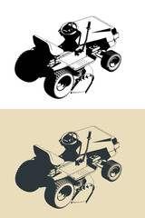Tractor lawn mower