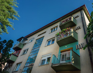 Old building with nice terraces