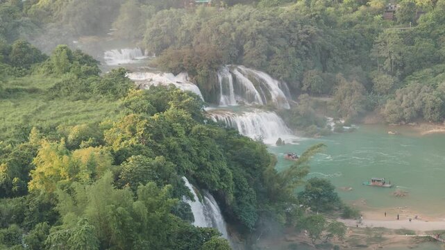 Stunning View of Ban Gioc Waterfall on Vietnam-China Border