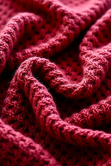 red fabric texture