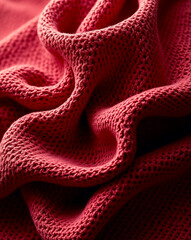 red fabric background