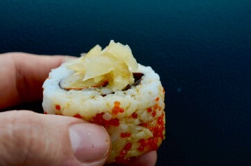 sushi rolls sushi in plastic tray food rolls