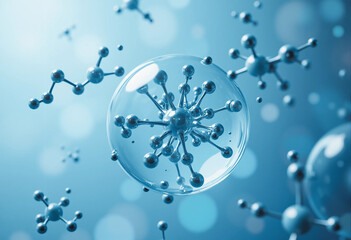 Biological Research: Detailed 3D Render of a Viral or Cellular Form