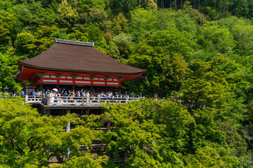 Kiyomizu-dera, a Buddhist temple in Kyoto, Japan