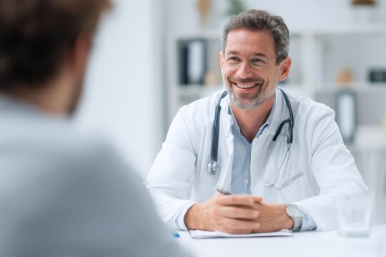 Patient Consultation With Nephrologist in Clinic Environment Providing Care and Guidance on Kidney Health and Treatment Options