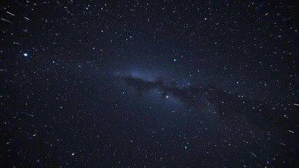 Celestial River: Star Trails Across the Milky Way's Dusky Heart