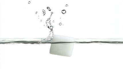Cube in Water Splash (1)