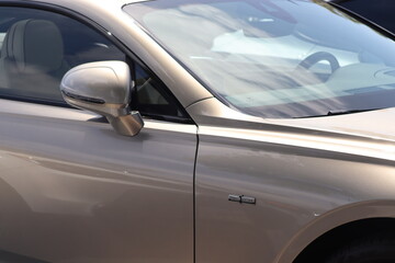Closeup of luxury Car