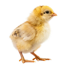 Fototapeta premium Ultra-Detailed Realistic Baby Chick on Transparent Background – High-Resolution 