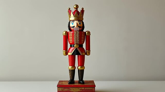 Festive Nutcracker Figure for Holiday Decor and Traditional Decoration Concept