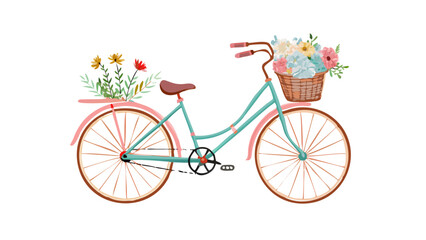 bicycle and flowers