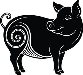 vector image of a wolf