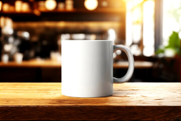 cup of coffee on wooden table