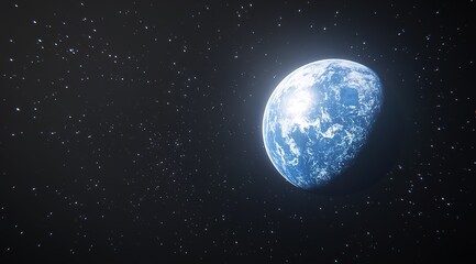 Obraz premium Pixelated Earth In Space