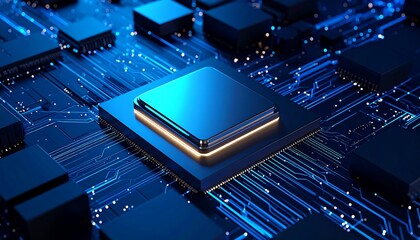 Circuit board with central processor (1)