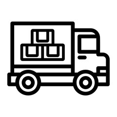 cargo service Line Icon