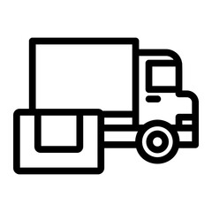 truck Line Icon