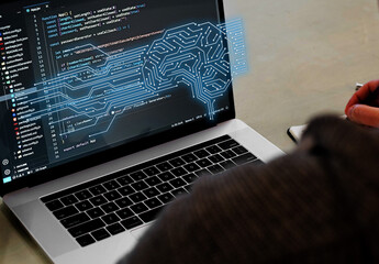 Image material for program coding using AI
