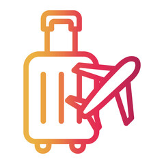 public transportation Line Gradient Icon