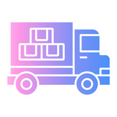 cargo service Gradient icon