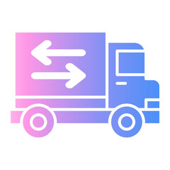 delivery truck Gradient icon