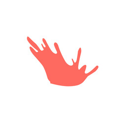 Obraz premium splash of strawberry liquid