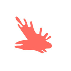 splash of strawberry liquid