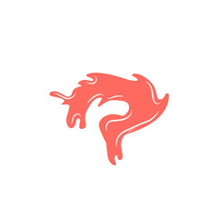 splash of strawberry liquid