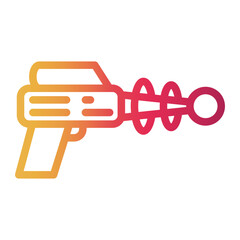 gun Line Gradient Icon