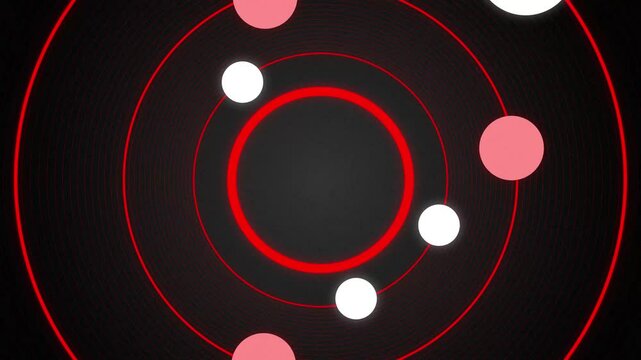Vector Solar System with Planets Orbiting the Sun
